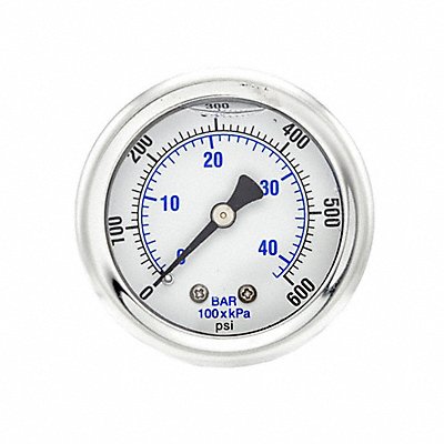 PIC GAUGES 202L208K Pressure Gauge 1/8 in NPT 2 in