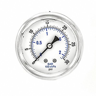 PIC GAUGES PRO202L254C Pressure Gauge 1/4 in NPT 2-1/2 in