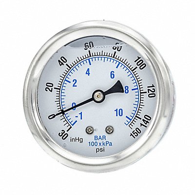 PIC GAUGES PRO202L254CF Compound Gauge 1/4 in NPT 2-1/2 in