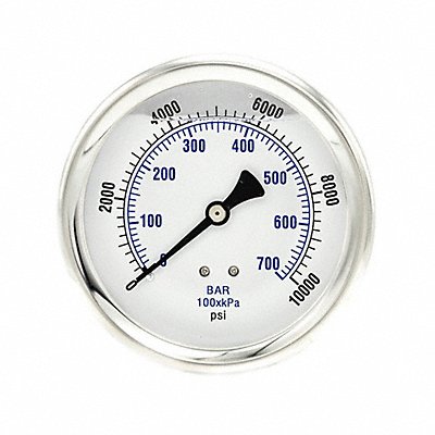 PIC GAUGES 202L404U Pressure Gauge 1/4 in NPT 4 in