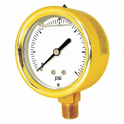 PIC GAUGES 601L254N Pressure Gauge 1/4 in NPT 2-1/2 in