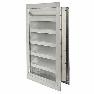 DAYTON 20UA66 Intake Louver Fixed Drainable 24H x 48W