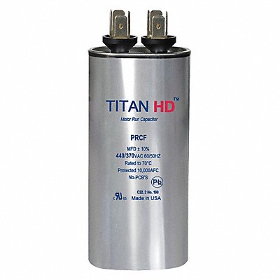 TITAN HD PRCF5A Motor Run Capacitor 5 MFD 2 7/8 H