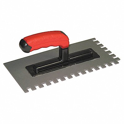 THERMOSOFT TRWL3812 Heavy Duty Plastic Trowel 1/2 x3/8 ntch