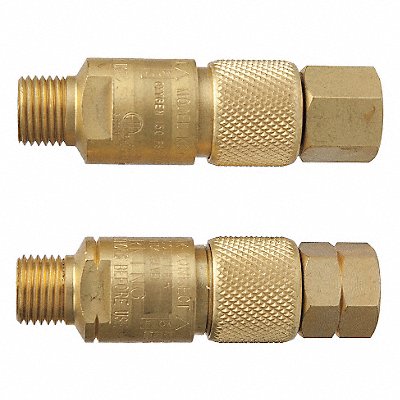 VICTOR 6560000 Hose Quick Connect Brass 9/16in-18 PK2