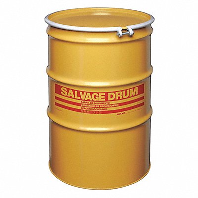 GRAINGER HM8518L Salvage Drum Yellow 18ga 1.2mm
