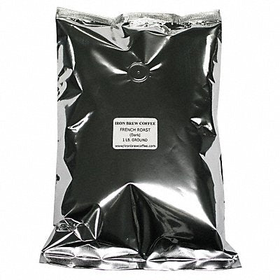 IRON BREW C8CTFR Coffee French Roast Caff Ground PK8