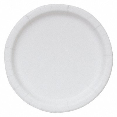 GRAINGER 20825 Disposable Paper Plate 8 1/2 in WH PK250