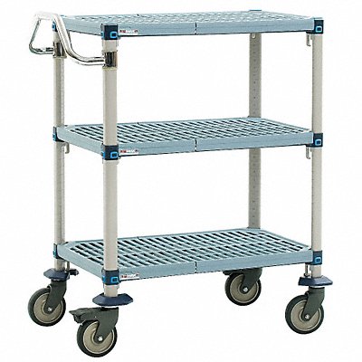 METRO MQUC2436G35 Utility Cart Microban 41x24x39 3 Shelf