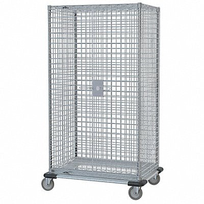 METRO SEC55LCQ Wire Security Cart Chrome 51x28x69