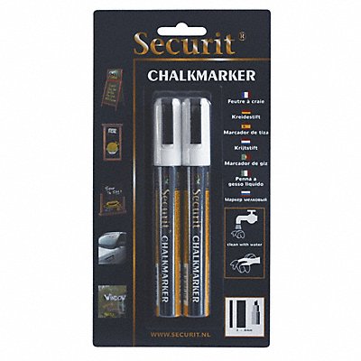 AMERICAN METALCRAFT BLSMA510WT Chalk Marker Fine White PK2