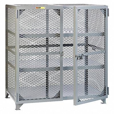 LITTLE GIANT SC22448NC Storage Locker 52 x49 x27 Grey 2Shlv