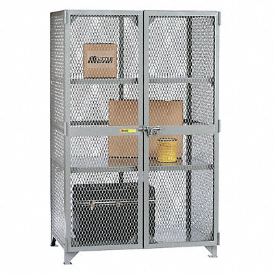 LITTLE GIANT SL22448 Storage Locker 78 x49 x27 Grey 2Shlv
