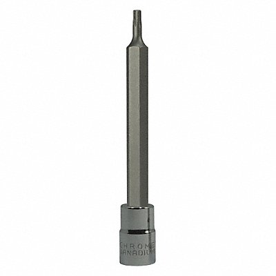 WESTWARD 20WZ95 Socket Bit Steel 1/4 in TpSz T10