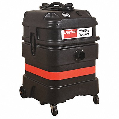 DAYTON MV1800HGEV Shop Vacuum 18 gal Plastic 108 cfm