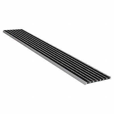 WOOSTER 141BLA5 Stair Nosing Black 60in W Extruded Aluminium