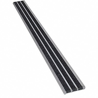 WOOSTER 121BLA3 Stair Nosing Black 36in W Extruded Aluminium