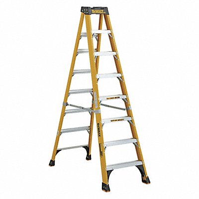 DEWALT DXL381008 Stepladder Fiberglass 8 ft H 500 lb Cap