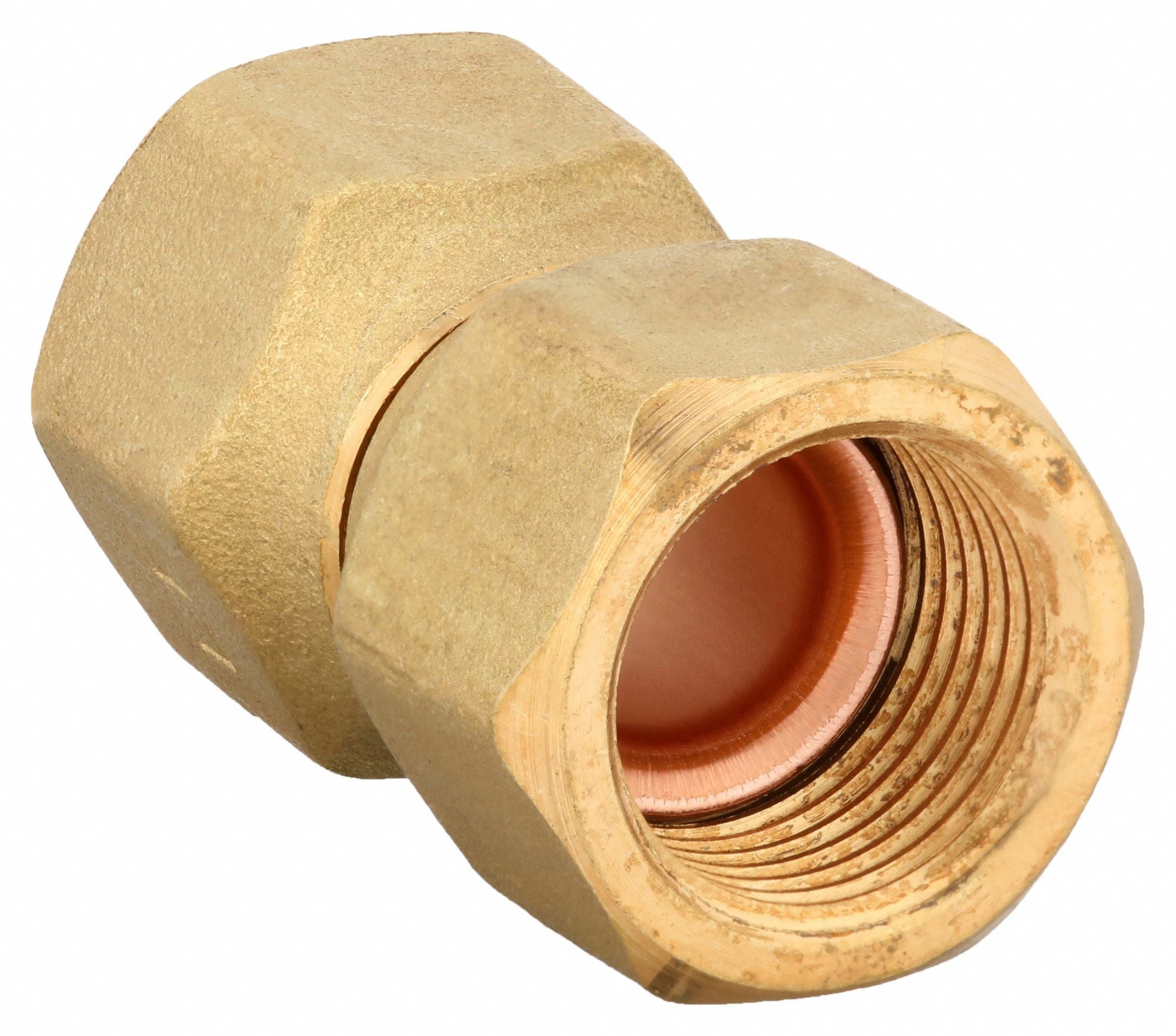 ANDERSON METALS 70407006 Swivel Connector Low Lead Brass 1000 psi