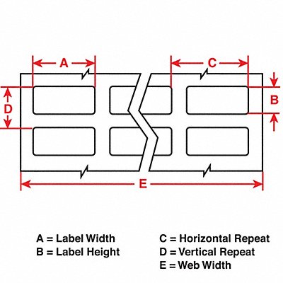 BRADY THT1272410 Thermal Transfer Printer Labels Amber