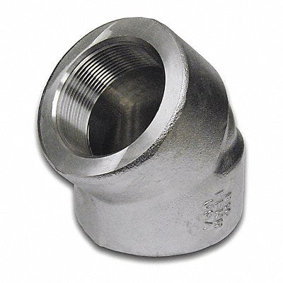 GRAINGER 1000300318 45 Elbow 316/316L SS 1/2 in FNPT