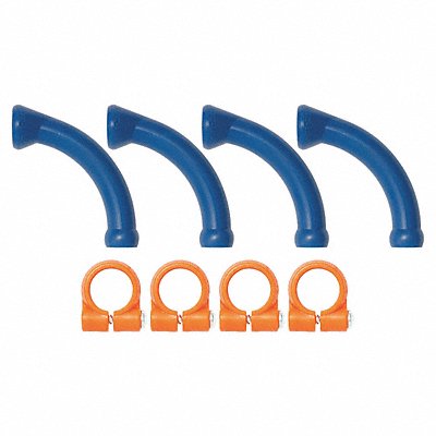 LOC-LINE 40474 Extended Elbows w/ Clamps Kit 1/4In PK4