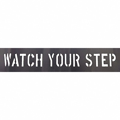GRAINGER 20Y545 Stencil Watch Your Step 36 L