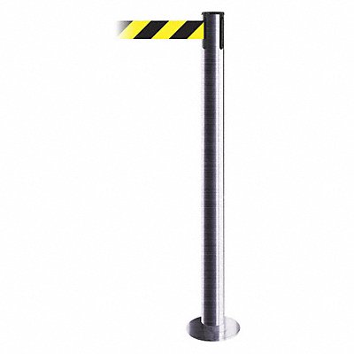 TENSABARRIER 889F3S3SSTDNOD4XC Fixed Barrier Post w/ Belt 36-1/2 in H