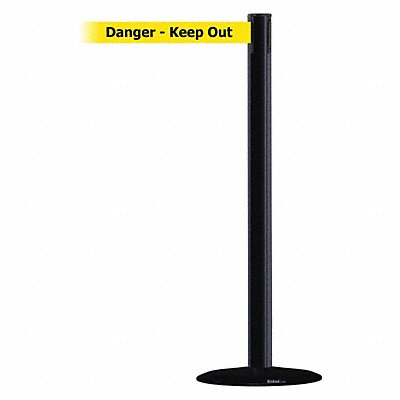 TENSABARRIER 889B3333MAXNOYDXC Barrier Post with Belt 13 ft L Yellow