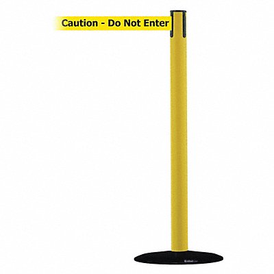 TENSABARRIER 889B3335MAXNOYAXC Barrier Post with Belt 13 ft L Yellow