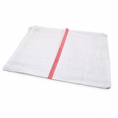 R R TEXTILE 31505 Glass Towel 26 L Cotton Red/White PK12