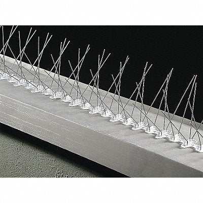 BIRD BARRIER BPF350 Bird Repellent Spikes 50 ft L 8 in W