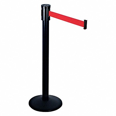 RETRACTA-BELT 321BARD Barrier Post with Belt 40 in H Sloped