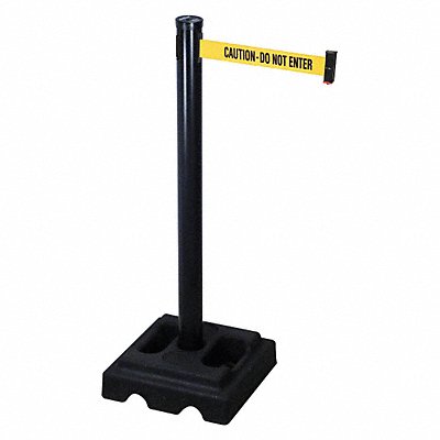 RETRACTA-BELT 302BACAU Barrier Post with Belt 40 in H 10 ft L