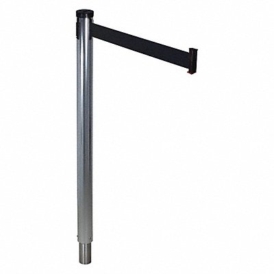 RETRACTA-BELT 300RPABK Barrier Post with Belt 10 ft L Black