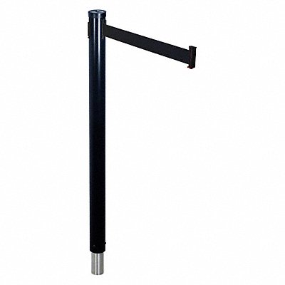 RETRACTA-BELT 300RBABK Barrier Post with Belt 10 ft L Black