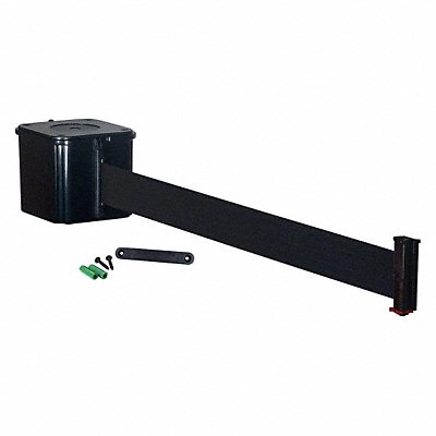 RETRACTA-BELT WM412SB20BKRE Wall Barrier 20ft Black Belt