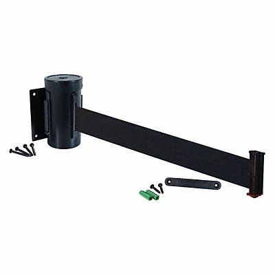 RETRACTA-BELT WM700SBBKRE Wall Barrier 10ft Black Belt