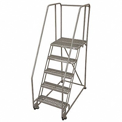 COTTERMAN 5TR26A3E20B8C1P6 Tilt and Roll Ladder Welded Handrail 50 in H