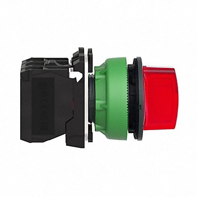 SCHNEIDER ELECTRIC XB5FK134G5 Selector Switch Illuminated 3 Pos 30mm Red