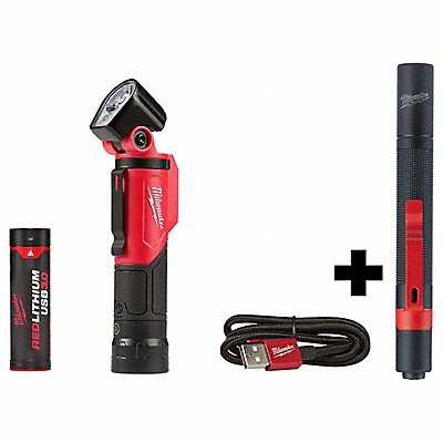 MILWAUKEE 2113212105 USB Pivoting Flashlight + Penlight