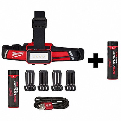 MILWAUKEE 21152100000000 USB Low-Profile Headlamp + 3.0 Battery