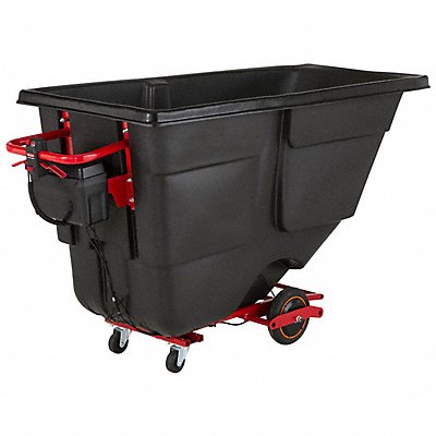 RUBBERMAID COMMERCIAL PRODUCTS 2173662 Motorised Rotomolded Tilt Truck Black