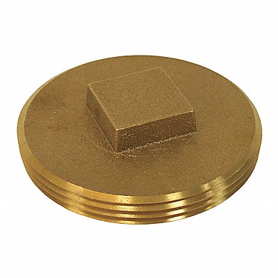 JONES STEPHENS P50400 Cleanout Plug Brass 4 Raised Head