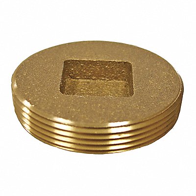 JONES STEPHENS P51200 Countersunk Brass Cleanout Plug 2