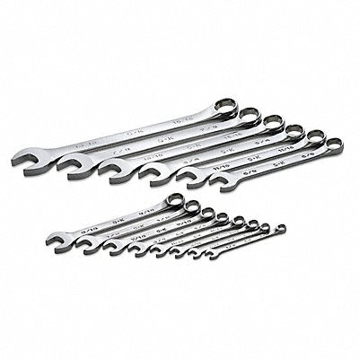 SK PROFESSIONAL TOOLS 86124 Combination Wrench St Steel Chrome Standard Offset