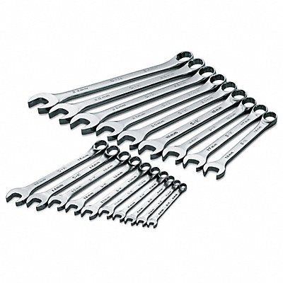SK PROFESSIONAL TOOLS 86224 Combination Wrench St Steel Chrome Standard Offset