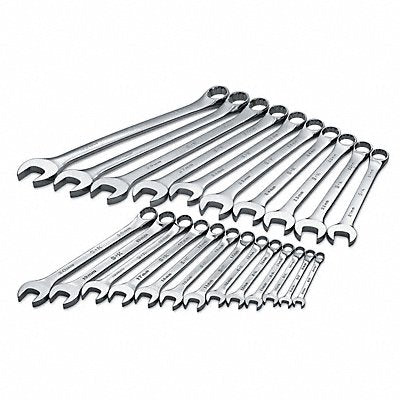 SK PROFESSIONAL TOOLS 86225 Combination Wrench St Steel Chrome Standard Offset