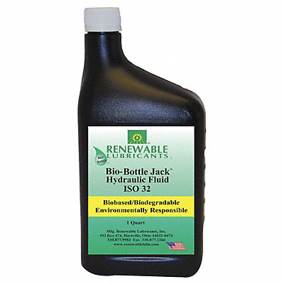 RENEWABLE LUBRICANTS 81631 Biodegradable Hydraulic Fluid 1 qt