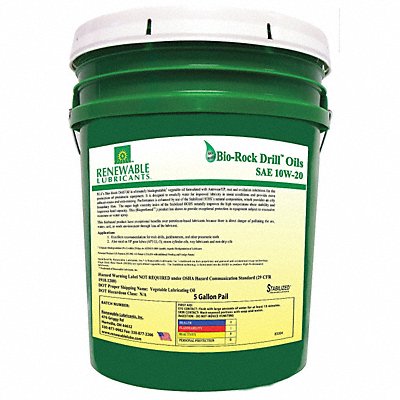 RENEWABLE LUBRICANTS 83004 Air Tool Oil Synthetic Base 5 gal.
